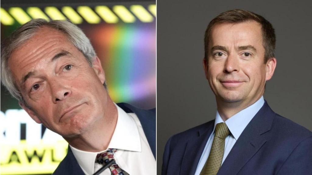 Reform UK party leader Nigel Farage and Calum Miller MP (Images: Stefan Rousseau/PA/Houses of Parliament)