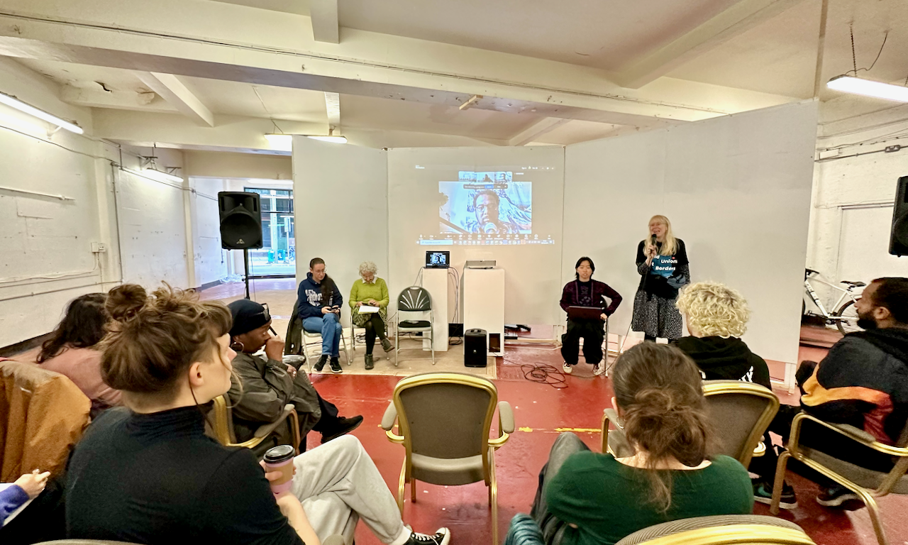 Photo from Coalition to Keep Campsfield Closed Public Meeting on 18 October 2025, part of the National Day of Solidarity to End Immigration Detention. Photo: Geoff Taylor