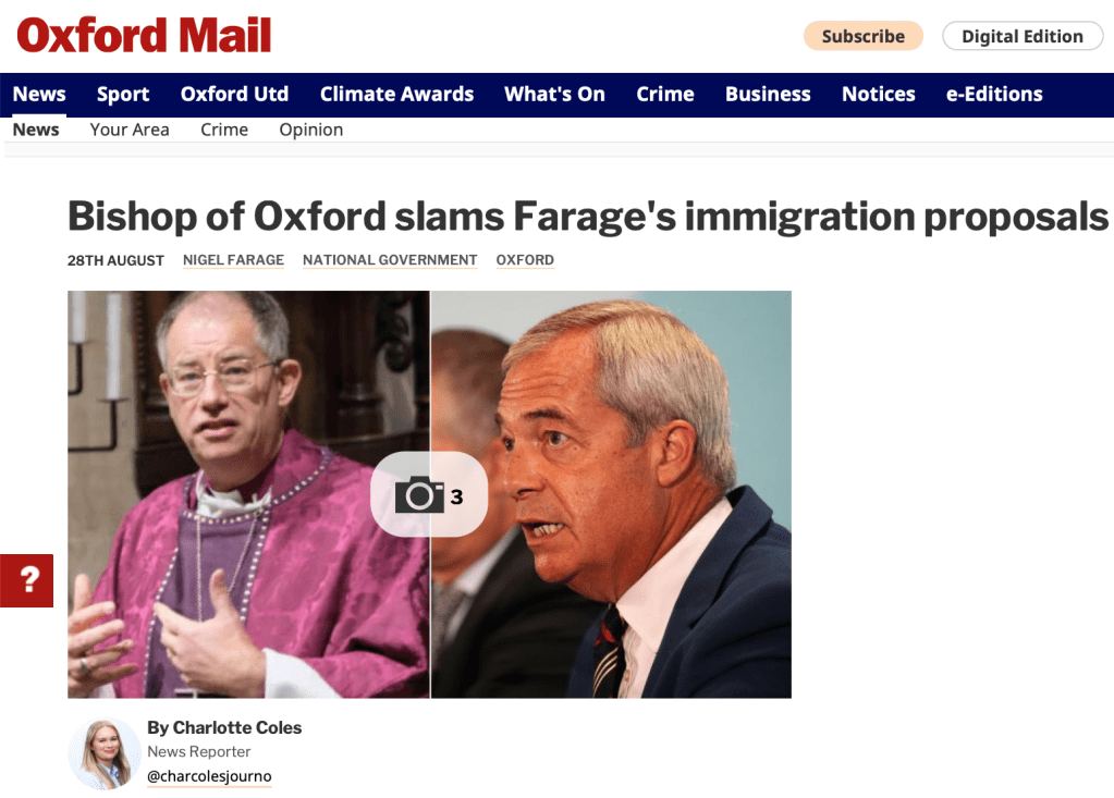 Oxford Mail online screenshot