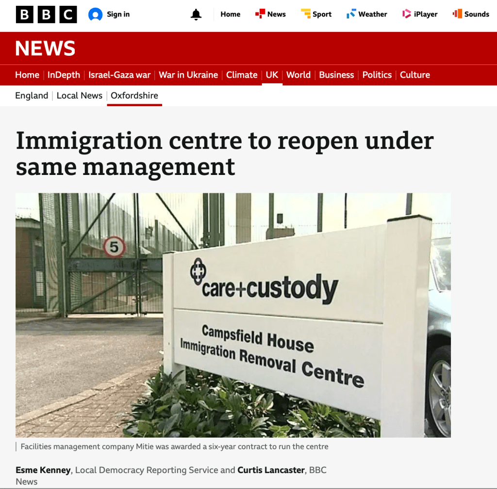 BBC News Oxfordshire online screenshot