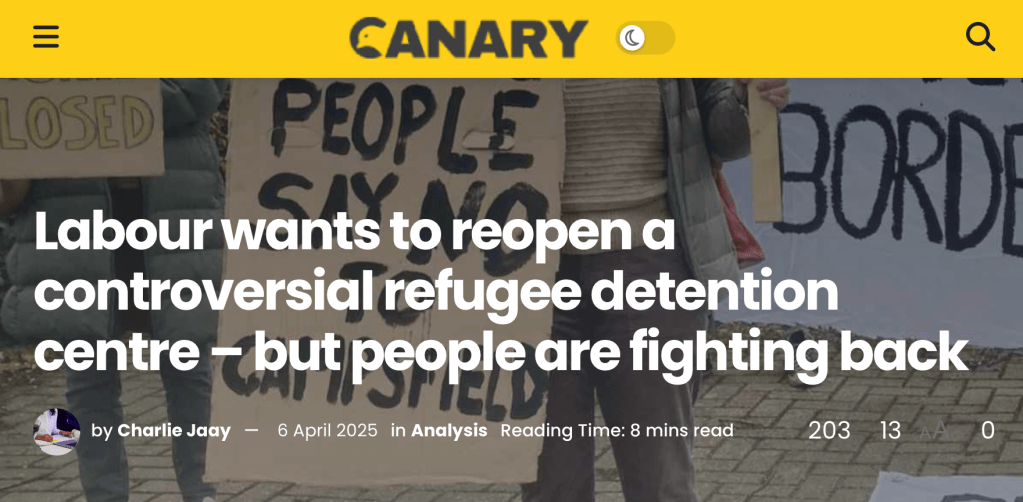 Canary website page screenshot