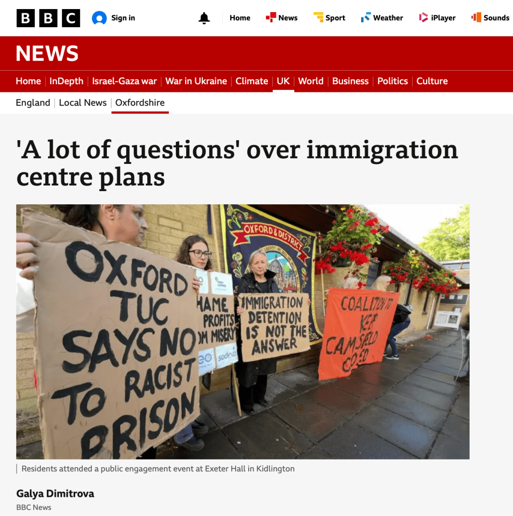 BBC News Oxfordshire screenshot